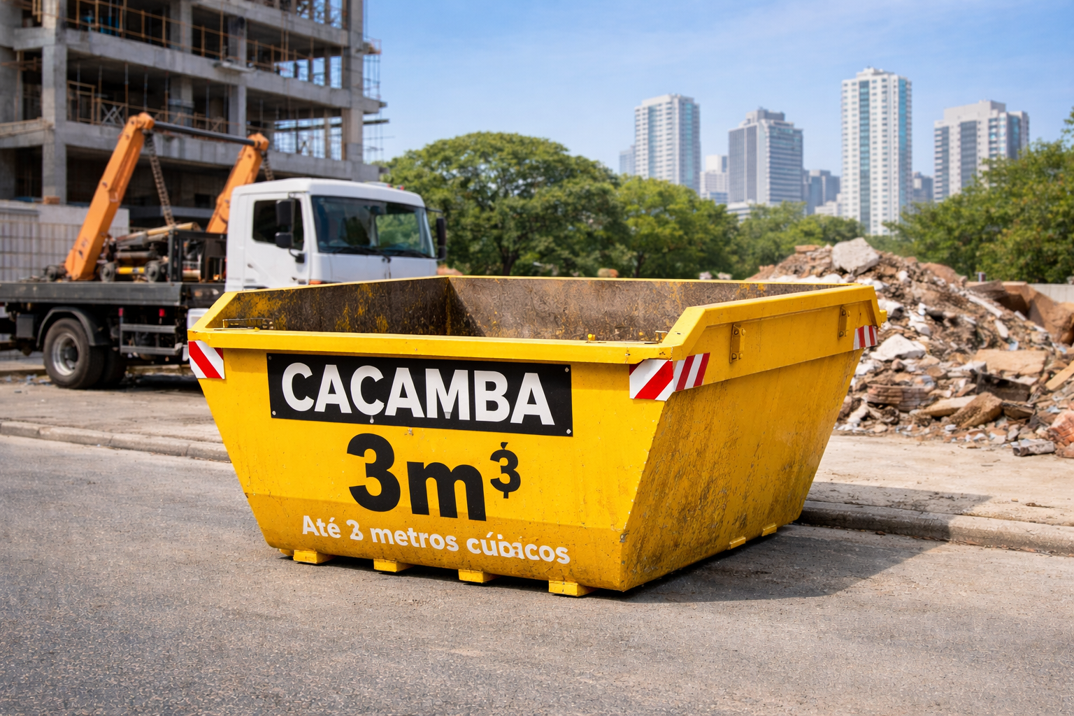 Caçamba 3m³ - Construlix São Paulo